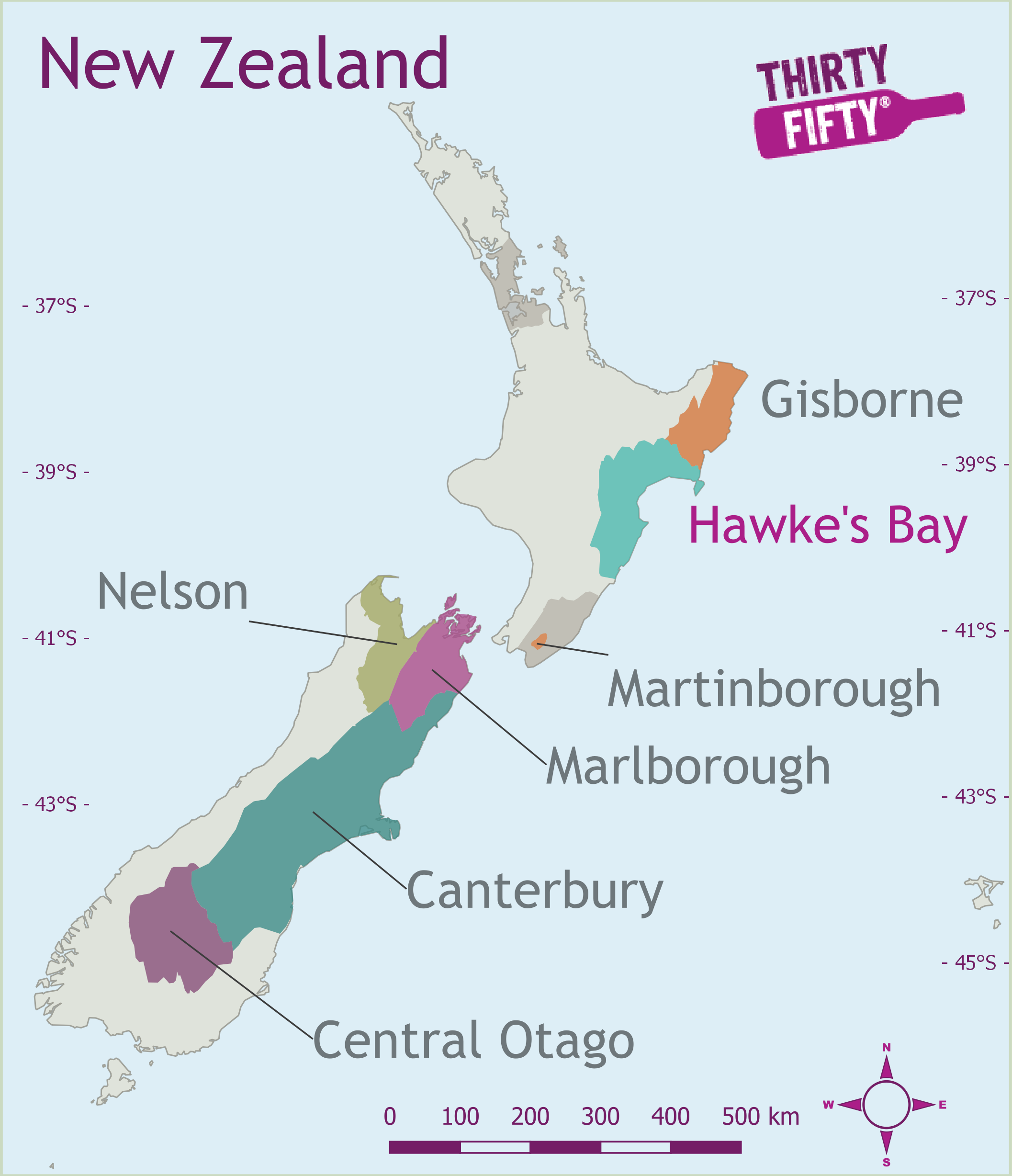 Wine Region Map